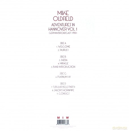 Mike Oldfield: Adventures In Hannover Vol.1 [2xWinyl]