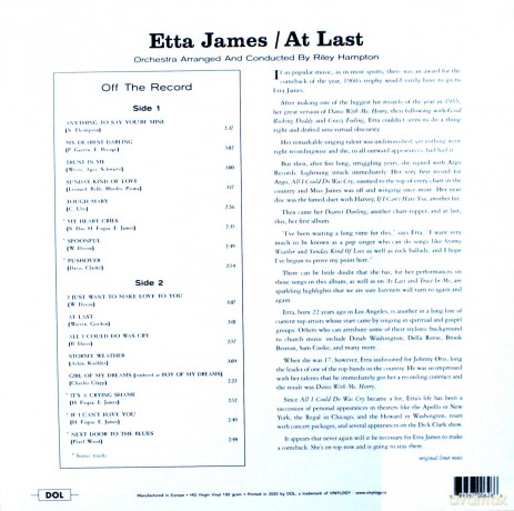 Etta James: At Last! (Orange) [Winyl]