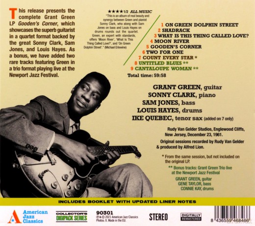 Grant Green: Goodens Corner (+3 Bonus Tracks) [CD]
