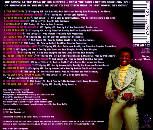 Joe Simon: Greatest Hits [CD]
