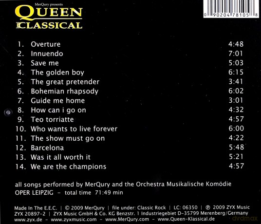 Queen Klassical [CD]