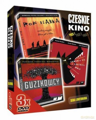 Czeskie kino 1: Guzikowcy / Rok diabła / Zamknij się i zastrzel mnie BOX [3DVD]