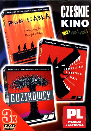 Czeskie kino 1: Guzikowcy / Rok diabła / Zamknij się i zastrzel mnie BOX [3DVD]