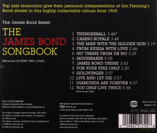 James Bond Songbook [CD]