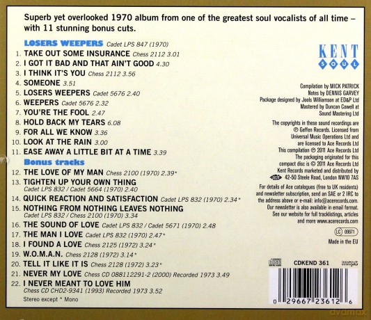 Etta James: Losers Weepers [CD]