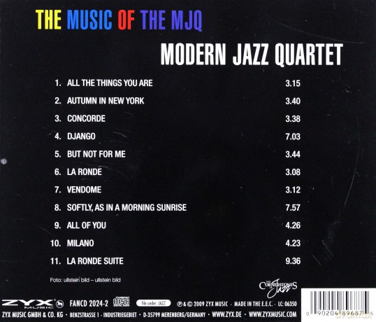The Music Of The MJQ [CD]