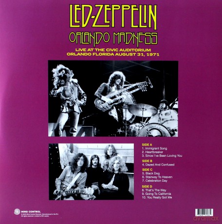 Led Zeppelin: Orlando Madness. Live At The Civic Auditorium. Orlando. Florida. August 31 1971 [2xWinyl]