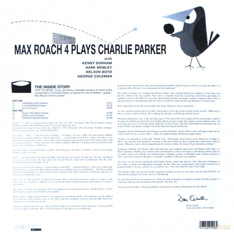 Max Roach 4: Plays Charlie Parker [Winyl]