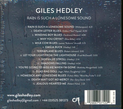 Giles Hedley: Rain Is Such A Lonesome Sound [CD]