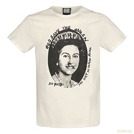 Sex Pistols God Save The Queen Amplified Vintage White L T-shirt