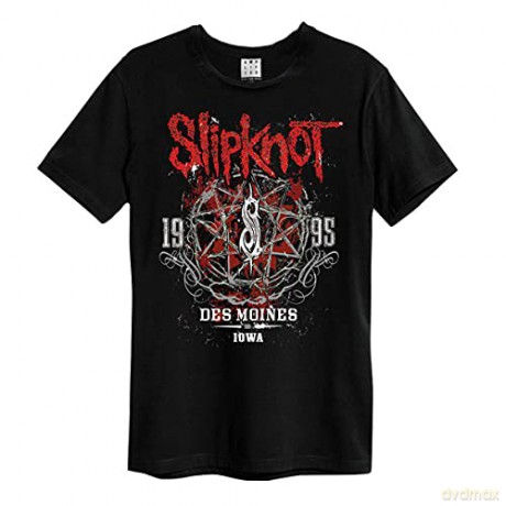 Slipknot: Slipknot Des Moines Amplified Vintage Charcoal S T-shirt