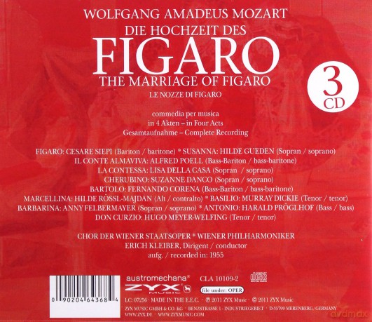 Die Hochzeit Des Figaro [3CD]