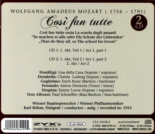 Cosi Fan Tutte [2CD]