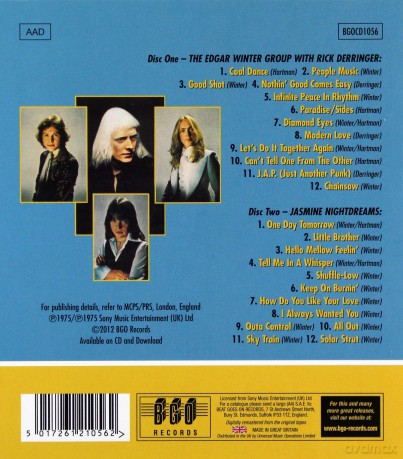 Edgar Winter: The Edgar Winter Group/Jasmine [CD]