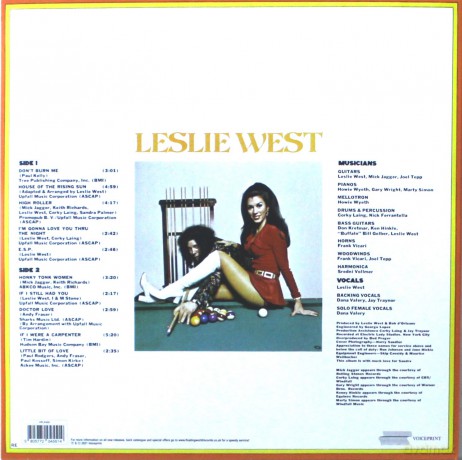 Leslie West: The Great Fatsby (Limited) (Yellow) [Winyl]