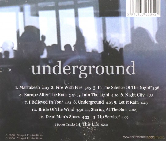 Sniff N The Tears: Underground [CD]