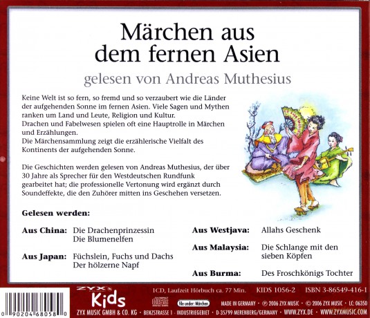 Märchen Aus Dem Fernen Asien [CD]
