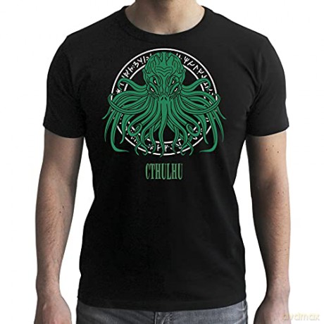 CTHULHU Tshirt Runic Cthulhu man SS black new fit