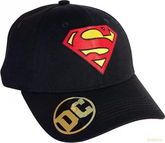 DC COMICS Cap Black Superman logo