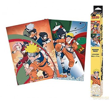 NARUTO Zestaw plakatów Team 7 (52x38) 2 szt.