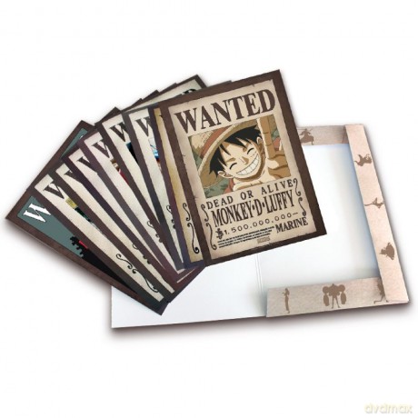 ONE PIECE Portfolio 9 posters wanted Luffys crew Wano (21x29,7)