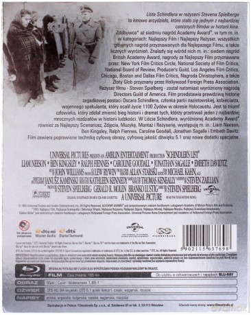 Lista Schindlera (Platinum Collection) [Blu-Ray]