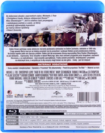 Powrót do przyszłości 3 [Blu-Ray] 