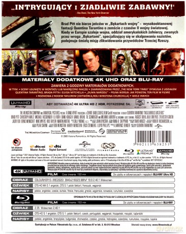 Bękarty wojny (steelbook) [Blu-Ray 4K]+[Blu-Ray]