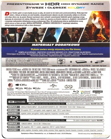 Szybcy i wściekli 9 (wersja reżyserska + wersja kinowa) (steelbook) [Blu-Ray 4K]+[Blu-Ray]