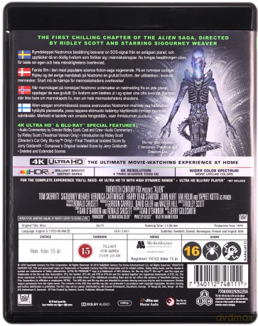 Obcy - 8. pasażer Nostromo [Blu-Ray 4K]+[Blu-Ray]