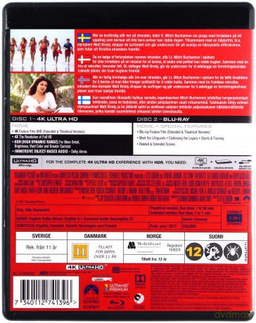 Baywatch (Baywatch: Słoneczny patrol) [Blu-Ray 4K]+[Blu-Ray]