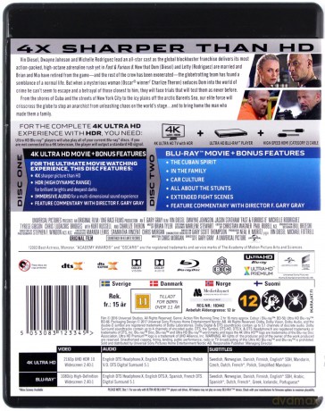 Szybcy i wściekli 8 [Blu-Ray 4K]+[Blu-Ray]
