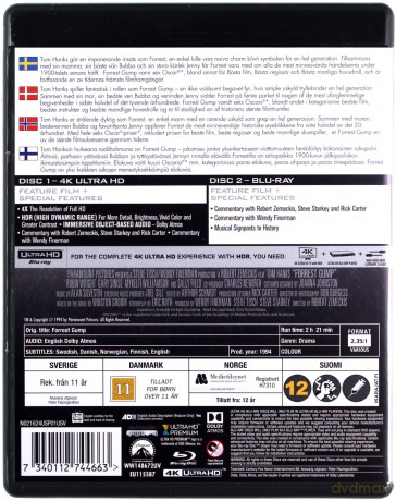 Forrest Gump [Blu-Ray 4K]+[Blu-Ray]