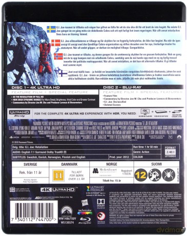 G.I. Joe: Retaliation (G.I. Joe: Odwet) [Blu-Ray 4K]+[Blu-Ray]