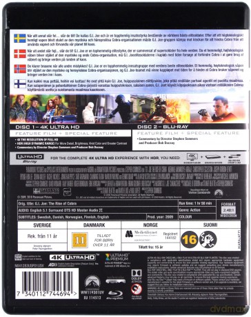 G.I. Joe: The Rise of Cobra (G.I. Joe: Czas Kobry) [Blu-Ray 4K]+[Blu-Ray]