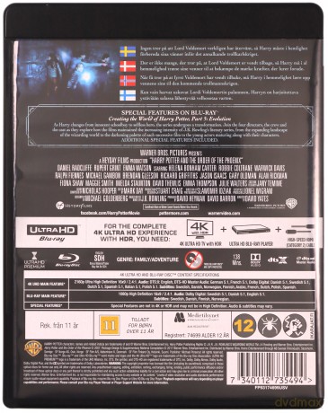 Harry Potter i Zakon Feniksa [Blu-Ray 4K]+[Blu-Ray]
