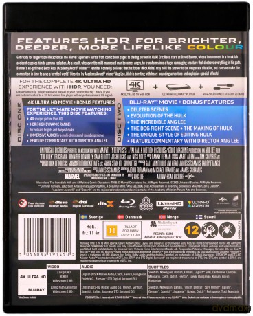 Hulk [Blu-Ray 4K]+[Blu-Ray]