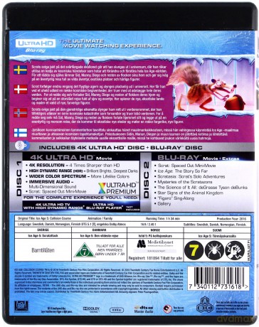 Ice Age: Collision Course (Epoka lodowcowa 5: Mocne uderzenie) [Blu-Ray 4K]+[Blu-Ray]