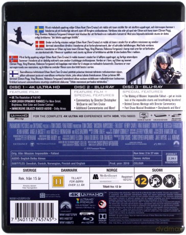 Mission: Impossible 6 - Fallout [Blu-Ray 4K]+[2xBlu-Ray]