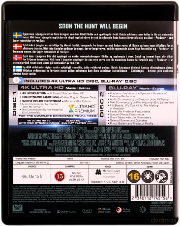 Predator [Blu-Ray 4K]+[Blu-Ray]