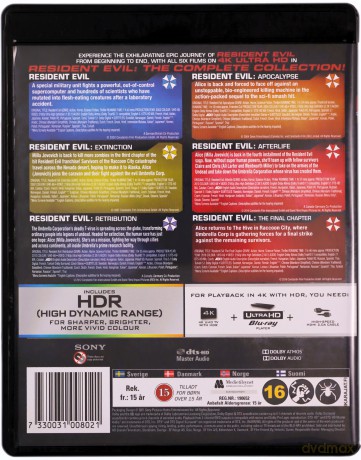Resident Evil 1-6: The Complete Collection [6xBlu-Ray 4K]