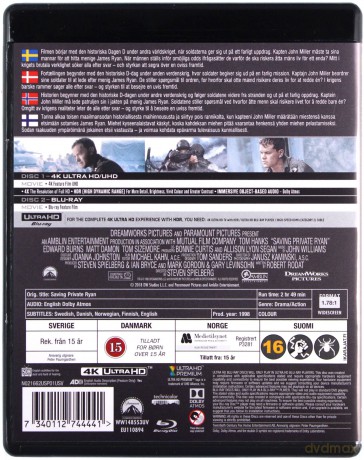 Saving Private Ryan (Szeregowiec Ryan) [Blu-Ray 4K]+[Blu-Ray]