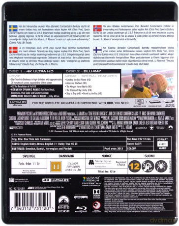 Star Trek 2: Into Darkness (W ciemność. Star Trek) [Blu-Ray 4K]+[Blu-Ray]