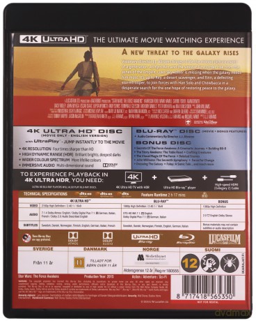 Star Wars: Episode 7 - The Force Awakens (Gwiezdne wojny: Przebudzenie mocy) [Blu-Ray 4K]+[2xBlu-Ray]