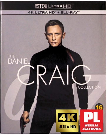 007 James Bond Daniel Craig Kolekcja [BOX] [4xBlu-Ray 4K]+[4xBlu-Ray]