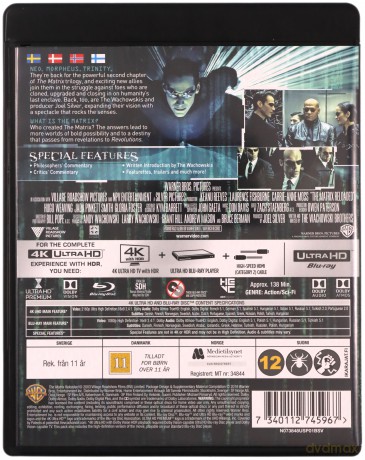 Matrix reaktywacja [Blu-Ray 4K]+[Blu-Ray]