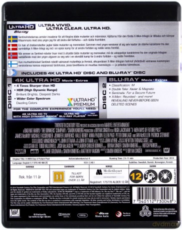 X-Men: Days of Future Past (X-Men: Przeszłość, która nadejdzie) [Blu-Ray 4K]+[Blu-Ray]