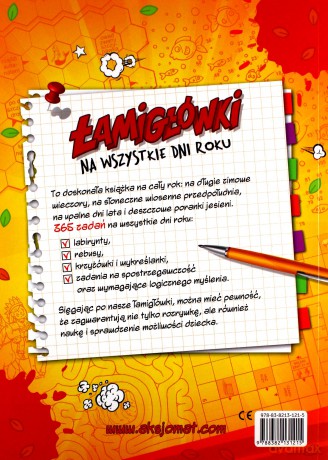 Łamigłówki na wszystkie dni roku. 365 zadań [KSIĄŻKA]