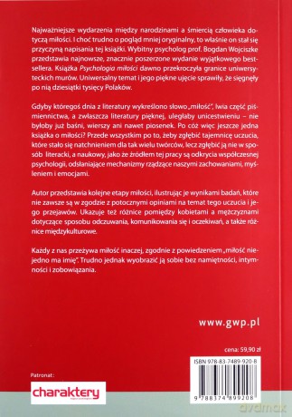 Psychologia miłości wyd.5/2021 poszerzone - Bogdan Wojciszke [KSIĄŻKA]