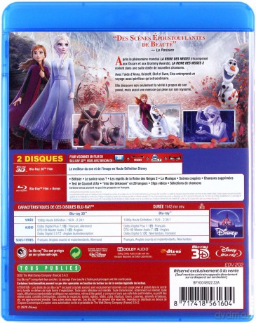 Frozen II (Kraina lodu II) (Disney) [Blu-Ray 3D]+[Blu-Ray]